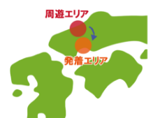 復路走行（周遊エリア→発着エリア）