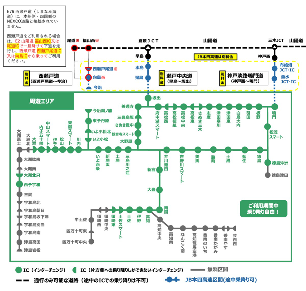 周遊エリア