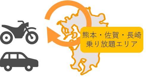 熊本・佐賀・長崎乗り放題エリア