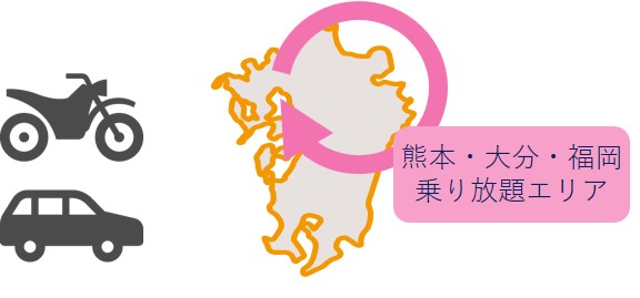 熊本・大分・福岡乗り放題エリア